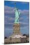 Statue Of Liberty with city in the background, Manhattan, New York City, New York State, USA-null-Mounted Photographic Print