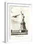 Statue of Liberty with Clipper, New York City-null-Framed Art Print