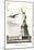 Statue of Liberty with Clipper, New York City-null-Mounted Art Print