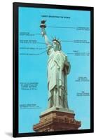 Statue of Liberty with Dimensions, New York City-null-Framed Art Print