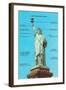 Statue of Liberty with Dimensions, New York City-null-Framed Art Print