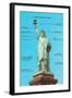 Statue of Liberty with Dimensions, New York City-null-Framed Art Print