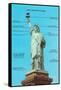 Statue of Liberty with Dimensions, New York City-null-Framed Stretched Canvas