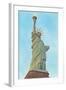 Statue of Liberty with Lights, New York City-null-Framed Art Print