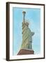 Statue of Liberty with Lights, New York City-null-Framed Art Print