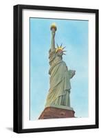 Statue of Liberty with Lights, New York City-null-Framed Art Print