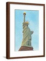 Statue of Liberty with Lights, New York City-null-Framed Art Print