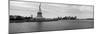 Statue of Liberty with Manhattan Skyline in the Background, Ellis Island, New Jersey-null-Mounted Photographic Print