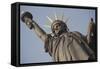Statue of Liberty-Frederic Auguste Bartholdi-Framed Stretched Canvas