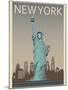Statue of Liberty-Frk. Blaa-Mounted Art Print