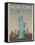 Statue of Liberty-Frk. Blaa-Framed Stretched Canvas