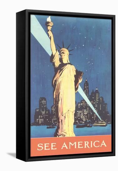 Statue of Liberty-null-Framed Stretched Canvas