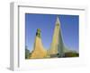 Statue of Liefur Eiriksson and the Hallgrimskikja Church, Reykjavik, Iceland, Polar Regions-Simon Harris-Framed Photographic Print