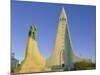 Statue of Liefur Eiriksson and the Hallgrimskikja Church, Reykjavik, Iceland, Polar Regions-Simon Harris-Mounted Photographic Print