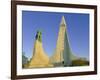 Statue of Liefur Eiriksson and the Hallgrimskikja Church, Reykjavik, Iceland, Polar Regions-Simon Harris-Framed Photographic Print