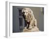 Statue of Lion at Brunswick Castle, Martonvasar, Hungary-null-Framed Giclee Print