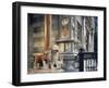 Statue of Lion Guarding Porch of Santa Maria Maggiore Basilica, Bergamo, Italy, 12th-17th Centuries-null-Framed Giclee Print