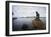 Statue of Little Mermaid (Lille Havfrue)-null-Framed Giclee Print