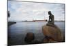 Statue of Little Mermaid (Lille Havfrue)-null-Mounted Giclee Print