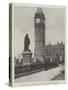 Statue of Lord Beaconsfield, in Parliament Square, Westminster-null-Stretched Canvas