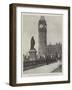 Statue of Lord Beaconsfield, in Parliament Square, Westminster-null-Framed Giclee Print