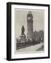 Statue of Lord Beaconsfield, in Parliament Square, Westminster-null-Framed Giclee Print