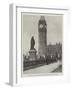 Statue of Lord Beaconsfield, in Parliament Square, Westminster-null-Framed Giclee Print