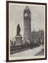 Statue of Lord Beaconsfield, in Parliament Square, Westminster-null-Framed Giclee Print