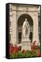 Statue of Lord Curzon at the Victoria Memorial-Jon Hicks-Framed Stretched Canvas