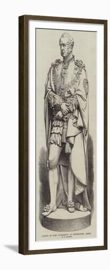 Statue of Lord Palmerston in Westminster Abbey-null-Framed Premium Giclee Print