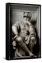 Statue of Lorenzo De' Medici-Michelangelo Buonarroti-Framed Stretched Canvas