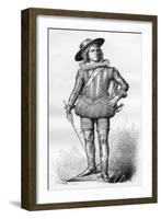 Statue of Louis XIII of France, by Francois Rude, 19th Century (1882-188)-Sellier-Framed Giclee Print