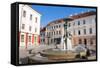 Statue of Lovers (Suudlevad Tudengid), Town Hall Square (Raekoja Plats), Tartu-Nico Tondini-Framed Stretched Canvas