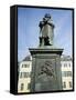 Statue of Ludwig Van Beethoven, Bonn, North Rhineland Westphalia, Germany-Christian Kober-Framed Stretched Canvas