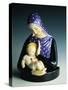 Statue of Madonna and Child-Giovanni Grande-Stretched Canvas