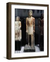 Statue of Man, Old Kingdom, Dynasty V-Vi-null-Framed Giclee Print