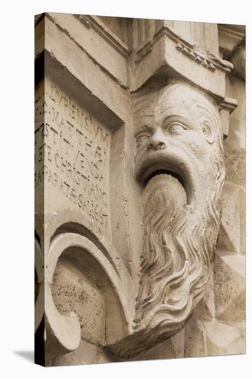 Statue of Man with Long Beard Outside a Church in Lecce, Puglia, Italy, Europe-Martin-Stretched Canvas