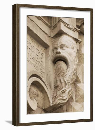 Statue of Man with Long Beard Outside a Church in Lecce, Puglia, Italy, Europe-Martin-Framed Photographic Print