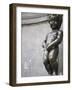 Statue of Manneken Pis Fountain, Brussels, Belgium, Europe-Martin Child-Framed Photographic Print