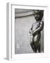 Statue of Manneken Pis Fountain, Brussels, Belgium, Europe-Martin Child-Framed Photographic Print