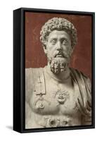 Statue of Marcus Aurelius, Emperor from 161-180 Ad-null-Framed Stretched Canvas