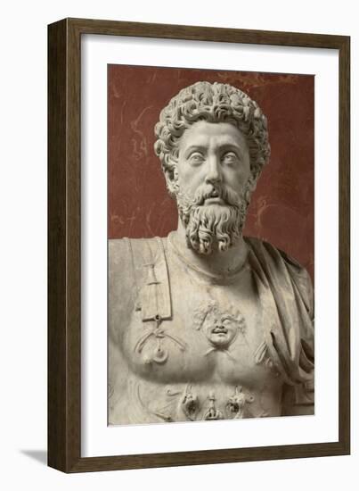 Statue of Marcus Aurelius, Emperor from 161-180 Ad-null-Framed Giclee Print