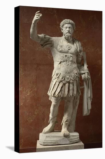 Statue of Marcus Aurelius, Emperor from 161-180 Ad-null-Stretched Canvas