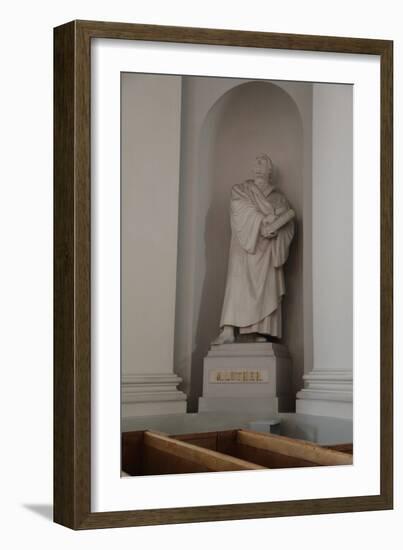 Statue of Martin Luther, Lutheran Cathedral, Helsinki, Finland, 2011-Sheldon Marshall-Framed Photographic Print