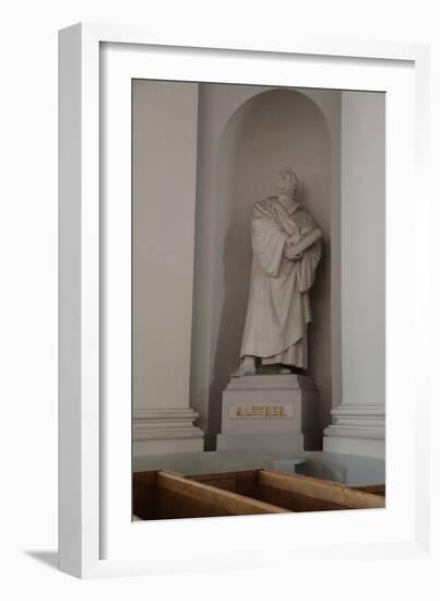 Statue of Martin Luther, Lutheran Cathedral, Helsinki, Finland, 2011-Sheldon Marshall-Framed Photographic Print