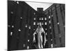 Statue of Mary in front of Catholic Hospital in Chicago, Symbolizing Mother of Mercy-John Dominis-Mounted Photographic Print