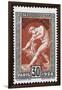 Statue Of Milan De Crotone. France 1924 Olympic Games 30 Centimes, Unused-null-Framed Giclee Print