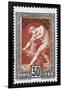 Statue Of Milan De Crotone. France 1924 Olympic Games 30 Centimes, Unused-null-Framed Giclee Print