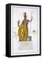 Statue of Minerva by Phidias, General Study of Greek Architecture and Sculpture, c.1814-null-Framed Stretched Canvas