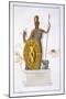 Statue of Minerva by Phidias, General Study of Greek Architecture and Sculpture, c.1814-null-Mounted Giclee Print